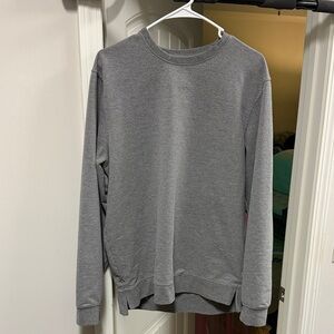 Cuts Clothing - Gray Crew-Neck Sweatshirt - Split Hem - EUC!